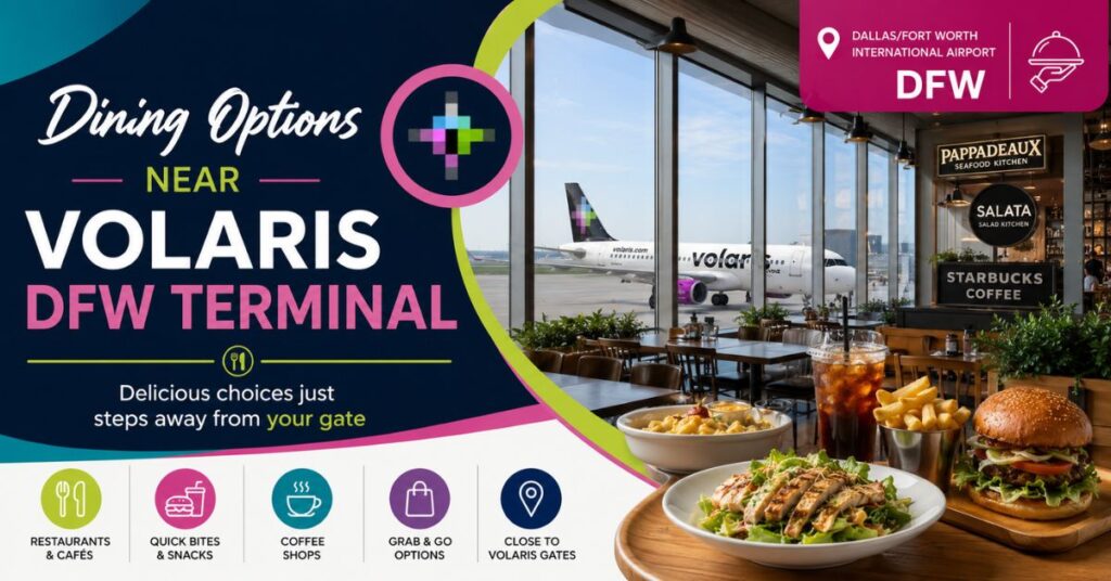 Dining Options Near Volaris DFW Terminal