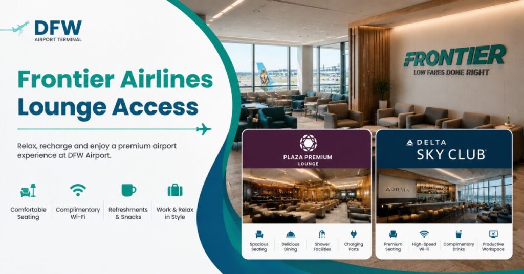 Frontier Airlines Lounge Access at DFW Airport
