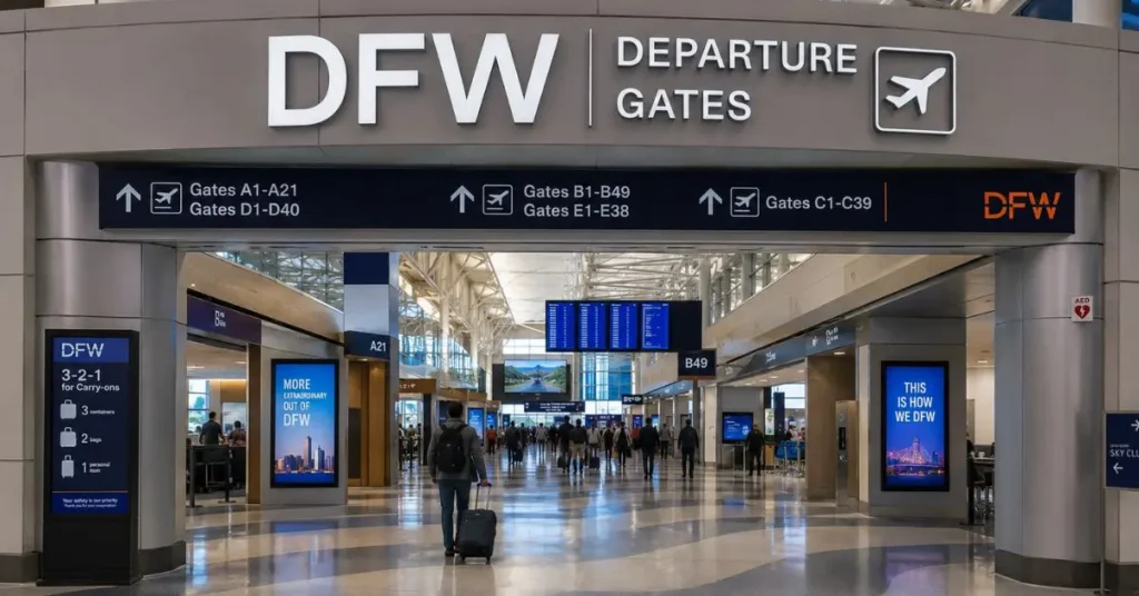 DFW Departure Gates