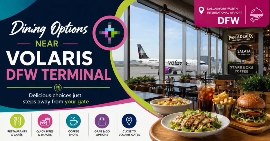 Dining Options Near Volaris DFW Terminal