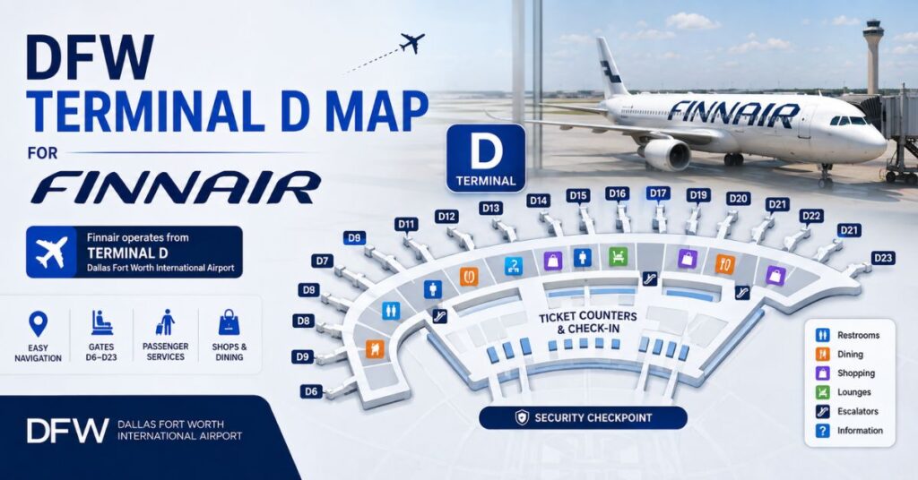 Finnair DFW Terminal Map