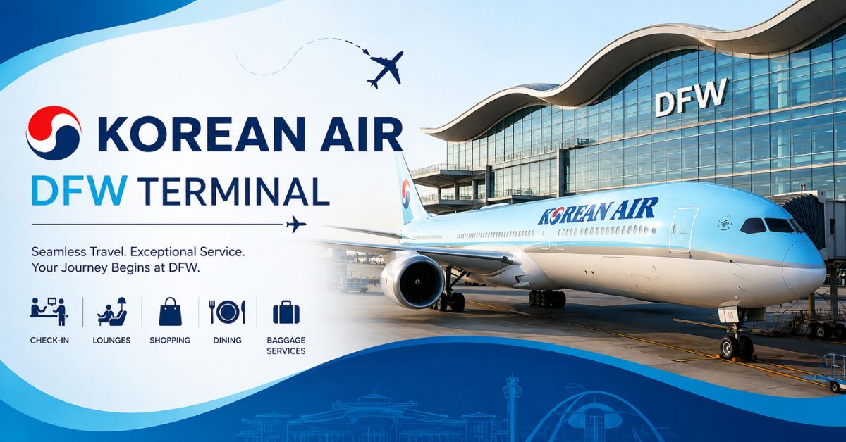 Korean Air Terminal at Dallas Fort Worth International Airport (DFW)