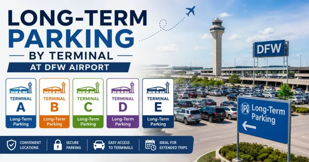 Long-Term Parking by Terminal at DFW Airport