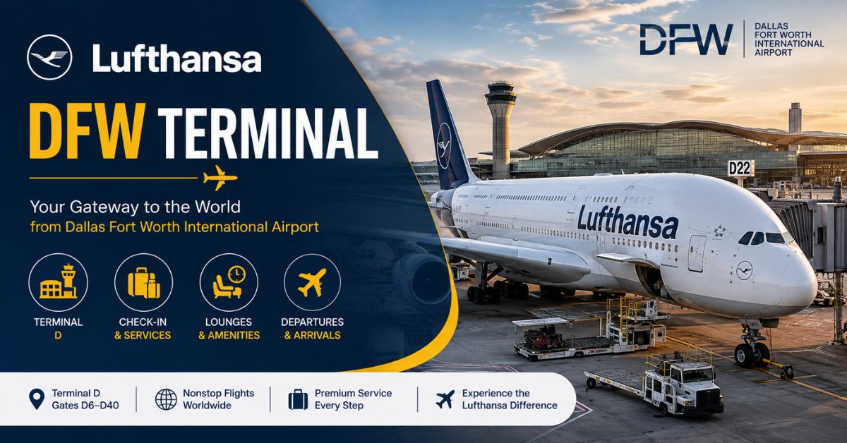 Lufthansa Terminal at Dallas Fort Worth International Airport – DFW