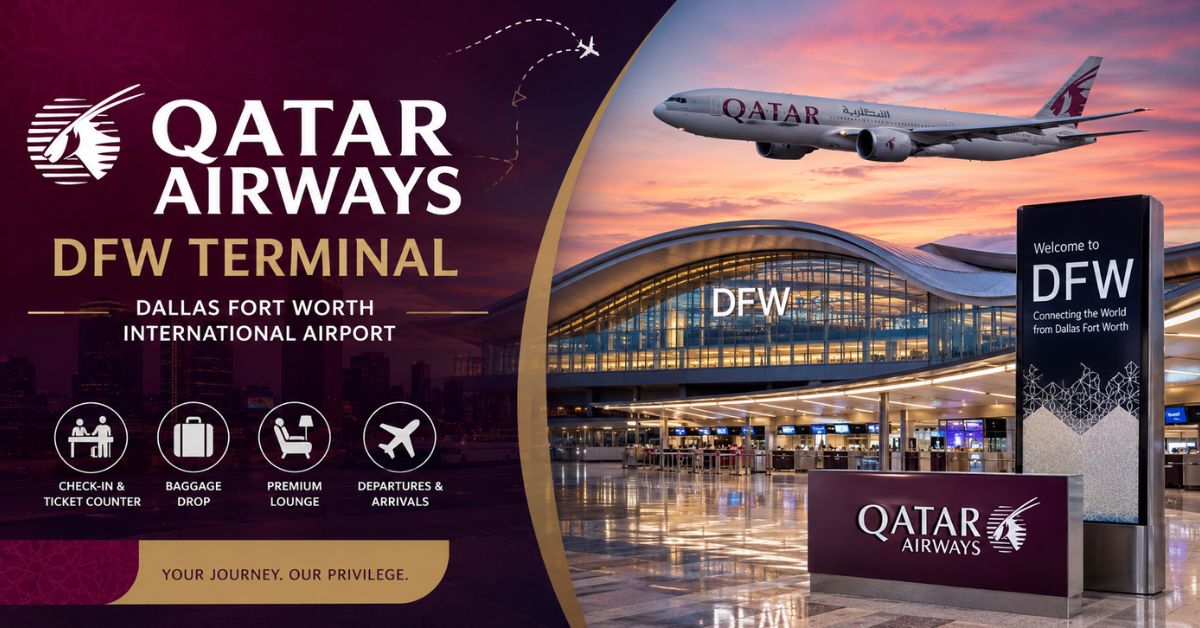 Qatar Airways Terminal at Dallas Fort Worth Airport – DFW