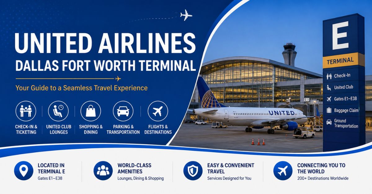 United Airlines Terminal at Dallas Fort Worth International Airport – DFW